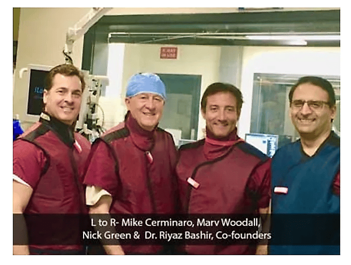 L to R - Mike Cerminaro, Marv Woodall, Nick Green, and Dr. Riyaz Bashir, Co-Founders
